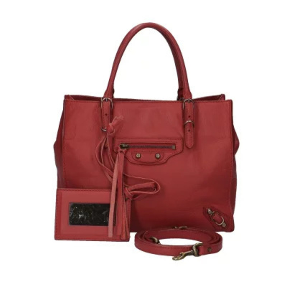 Balenciaga Paper Handbag Red